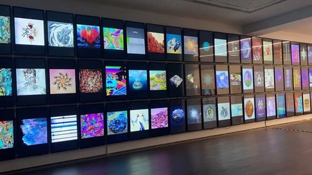 艺术区数字艺术展500台电视